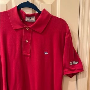Ole Miss Southern Tide Men’s Red Polo Shirt